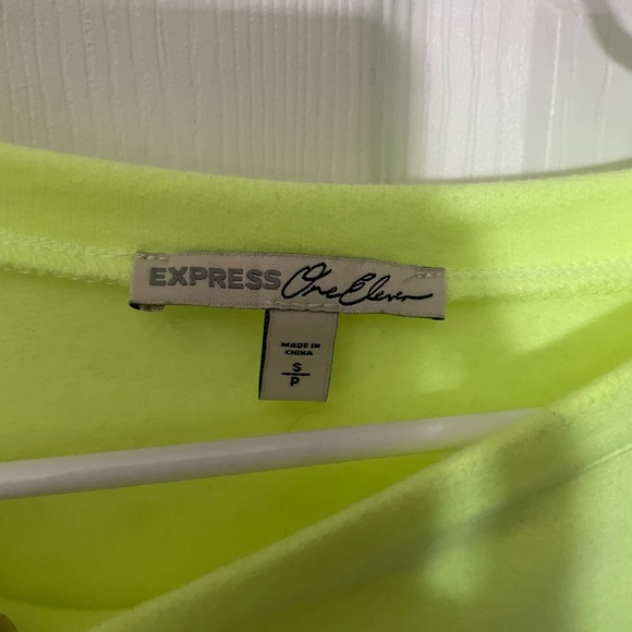 Cropped lime green/yellow sweater - Picture 2 of 2